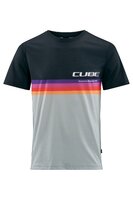 CUBE T-Shirt Logo Stripes Größe: S