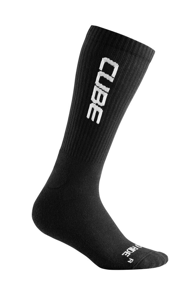 CUBE Socke After Race High Cut Logo Größe: 36-39